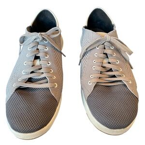 Cole Haan GrandPro Tennis Shoes Mens 12 -  Gray White Knit Lace Up Sneakers